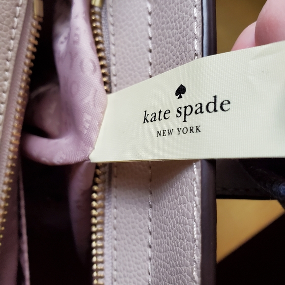Kate Spade Patterson Drive Small Geraldine Ivory/Light Taupe Leather Satchel Bag - Picture 9 of 12